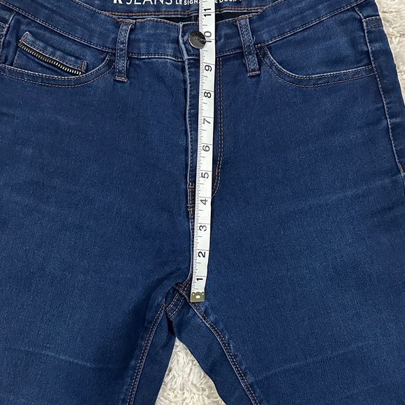 Women’s R Jeans High Rise Dark Blue Stretch Denim Jeans - Picture 9 of 10